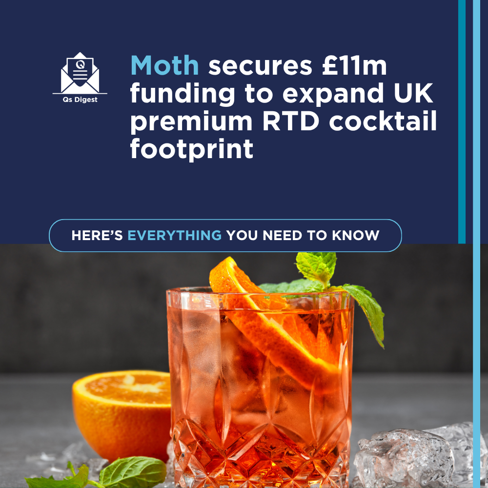 Moth secures £11m funding to expand UK premium RTD cocktail footprint