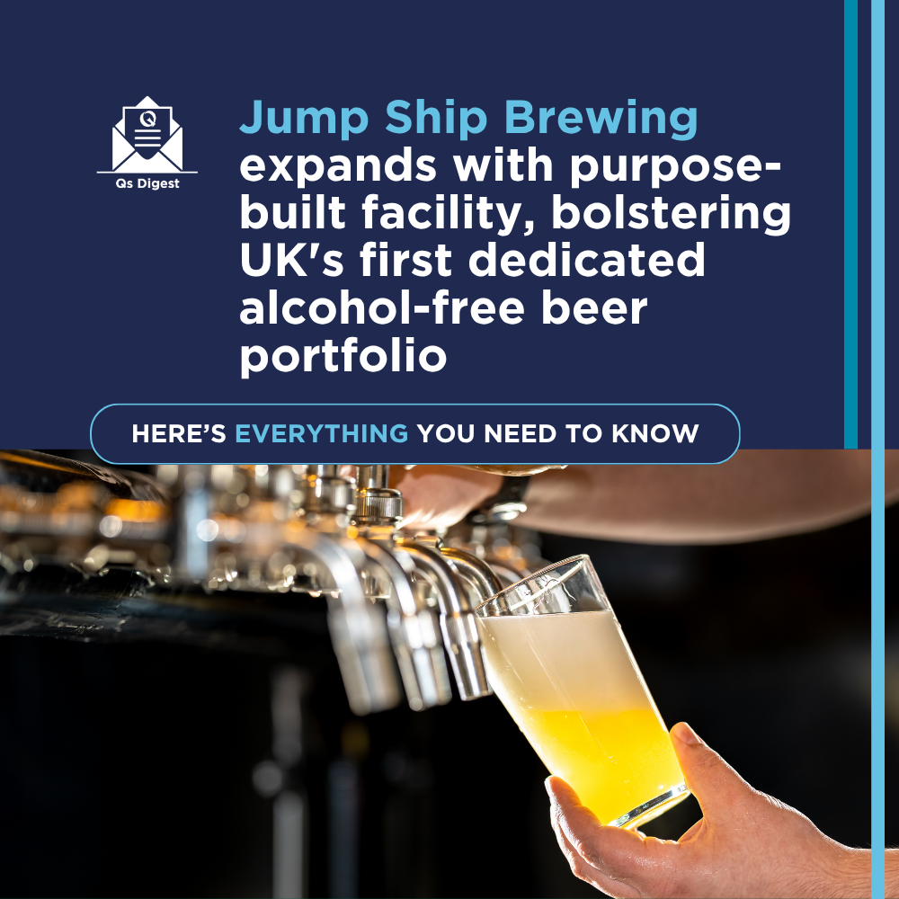 Jump Ship Brewing expands with purpose-built facility, bolstering UK's first dedicated alcohol-free beer portfolio
