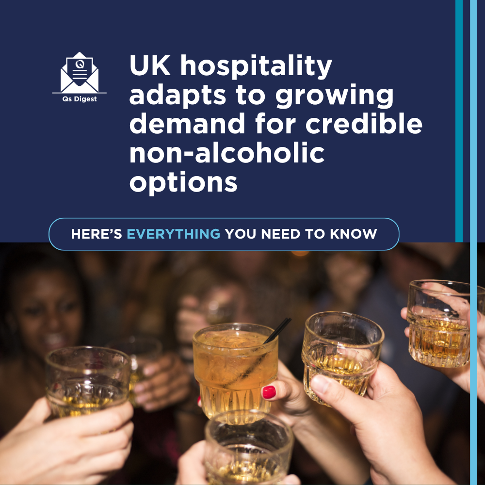 UK hospitality adapts to growing demand for credible non-alcoholic options