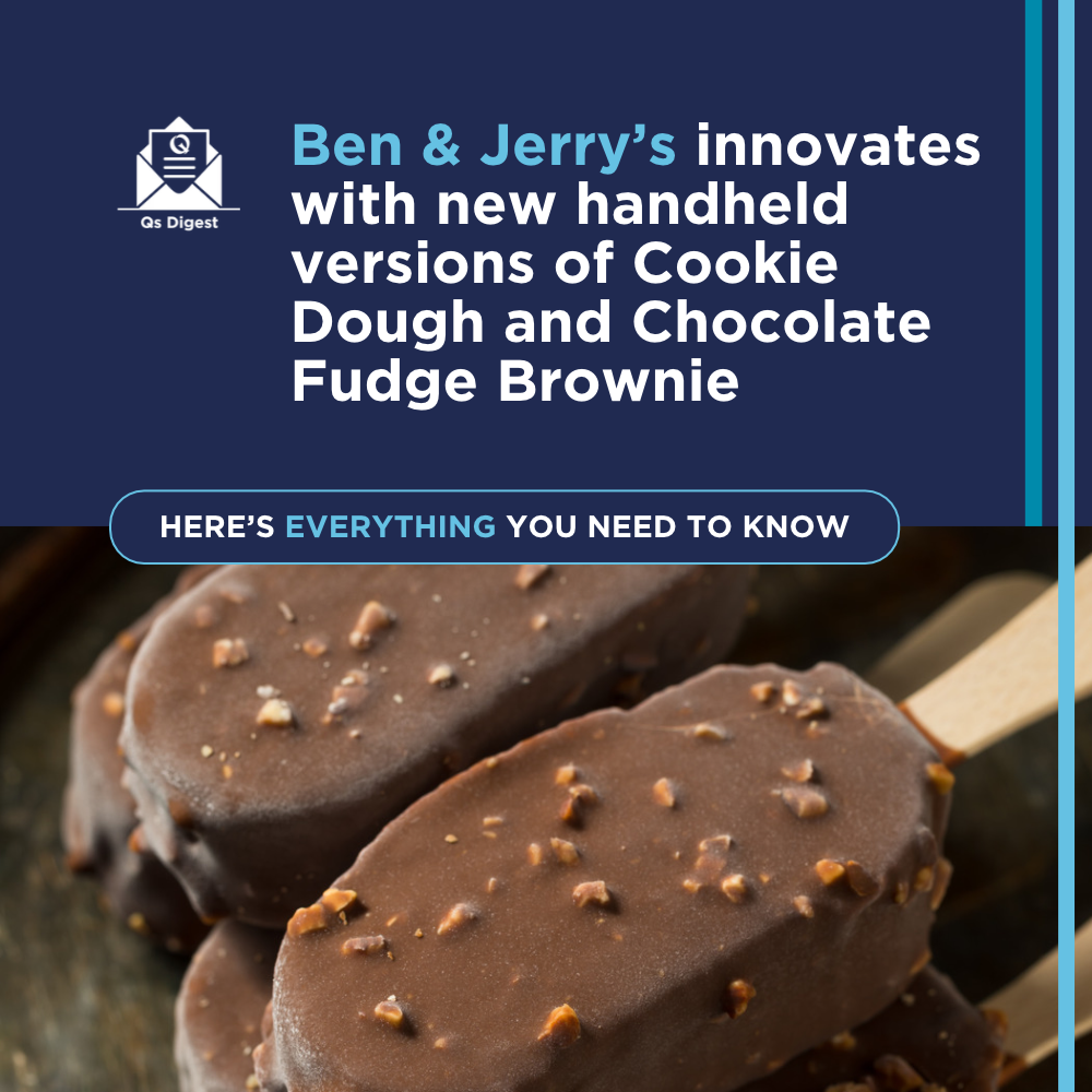 Ben & Jerry’s innovates with new handheld versions of Cookie Dough and Chocolate Fudge Brownie