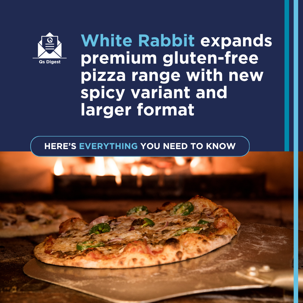 White Rabbit expands premium gluten-free pizza range with new spicy variant and larger format