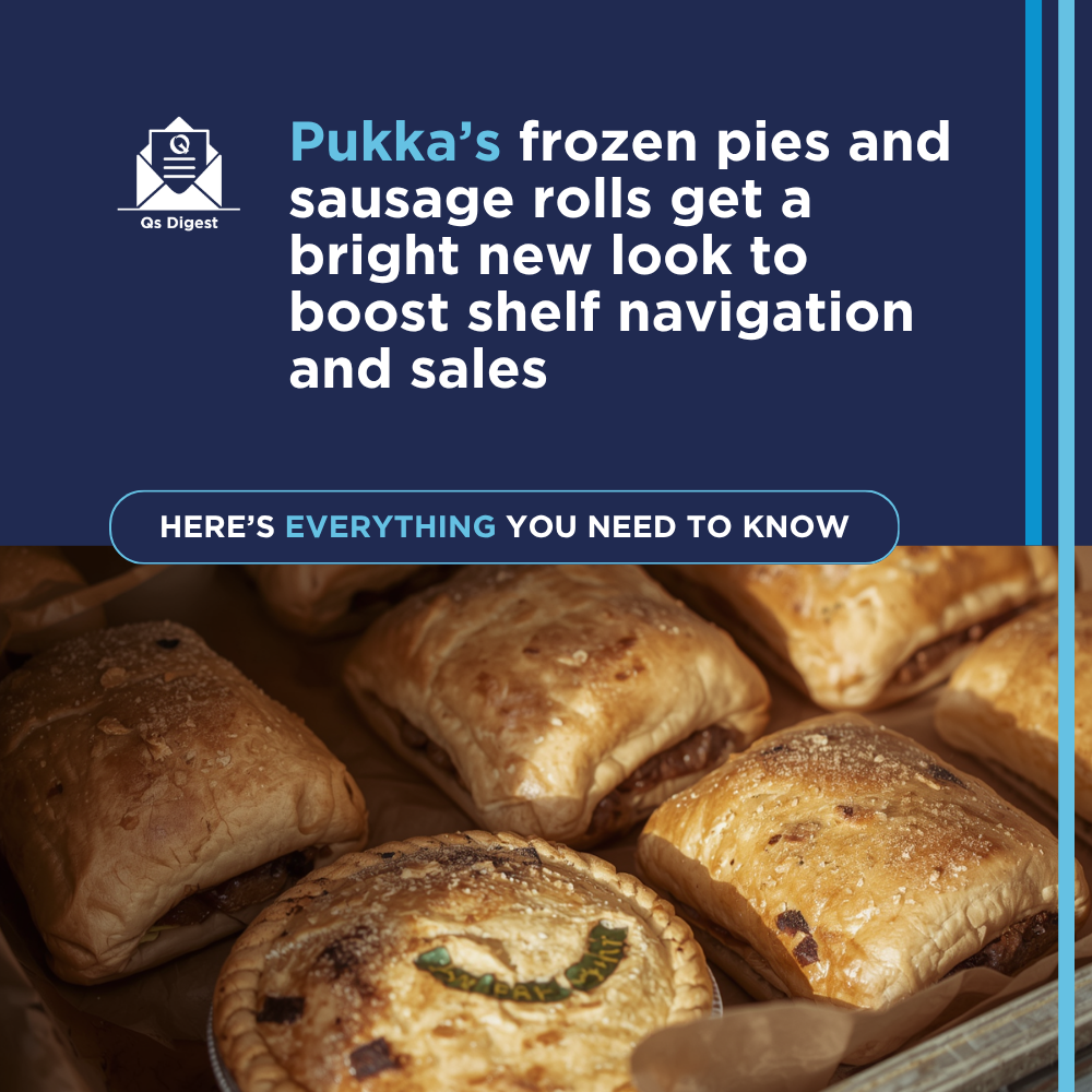 Pukka’s frozen pies and sausage rolls get a bright new look to boost shelf navigation and sales