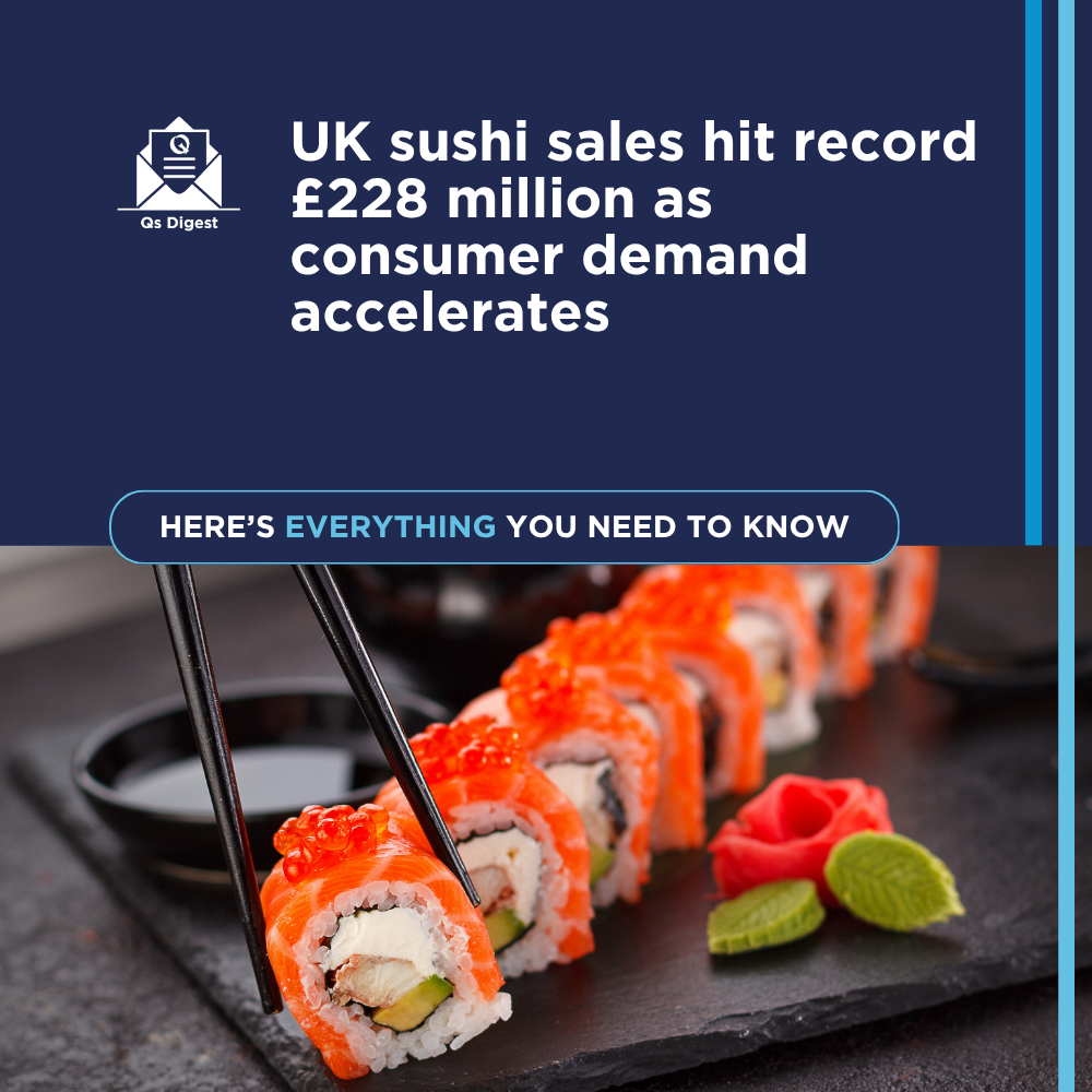 UK sushi sales hit record £228 million as consumer demand accelerates