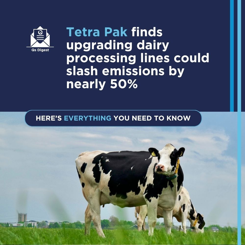 Tetra Pak finds upgrading dairy processing lines could slash emissions by nearly 50%