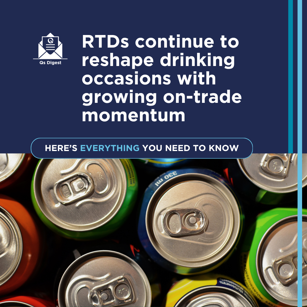 RTDs continue to reshape drinking occasions with growing on-trade momentum