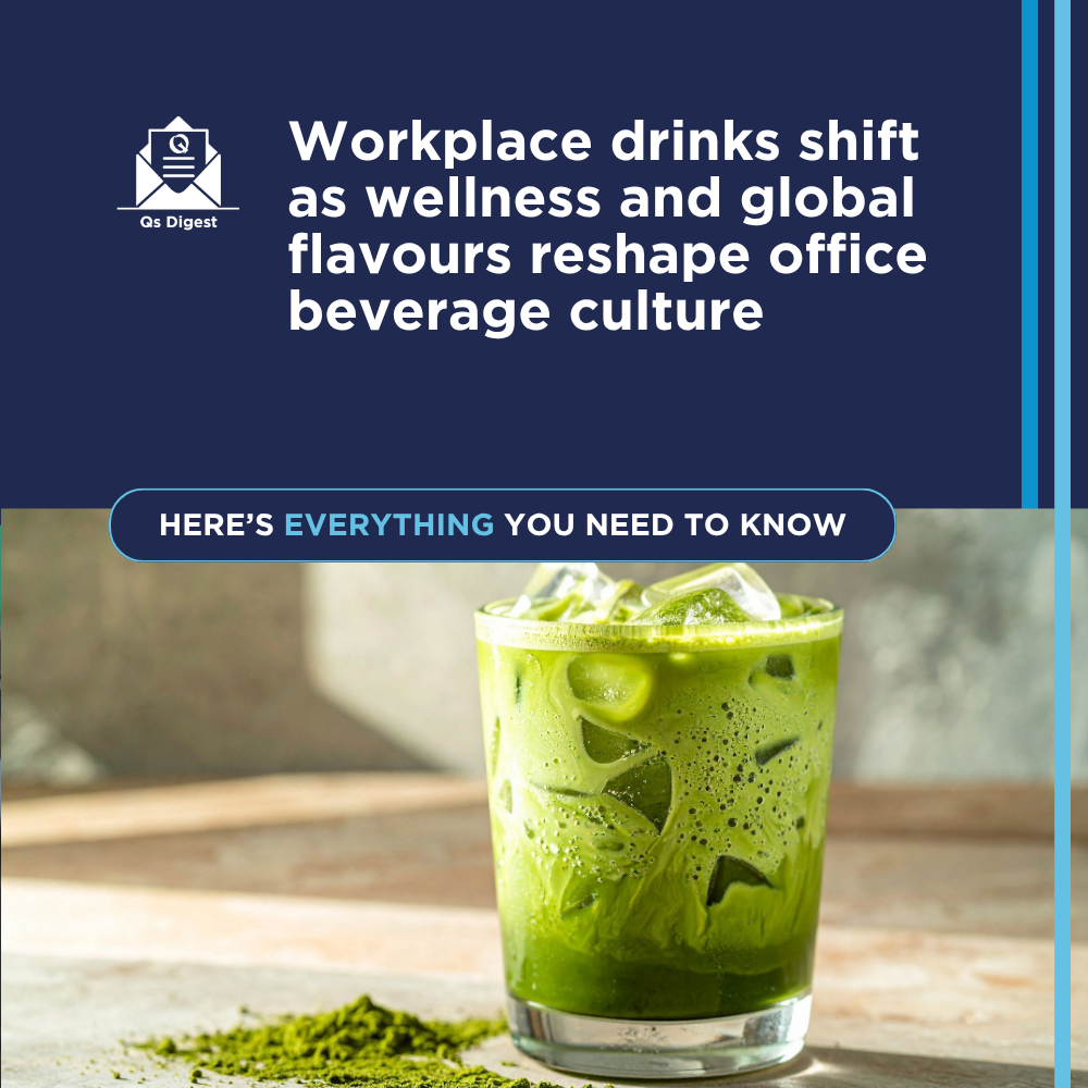 Workplace drinks shift as wellness and global flavours reshape office beverage culture