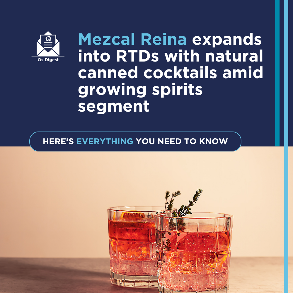 Mezcal Reina expands into RTDs with natural canned cocktails amid growing spirits segment