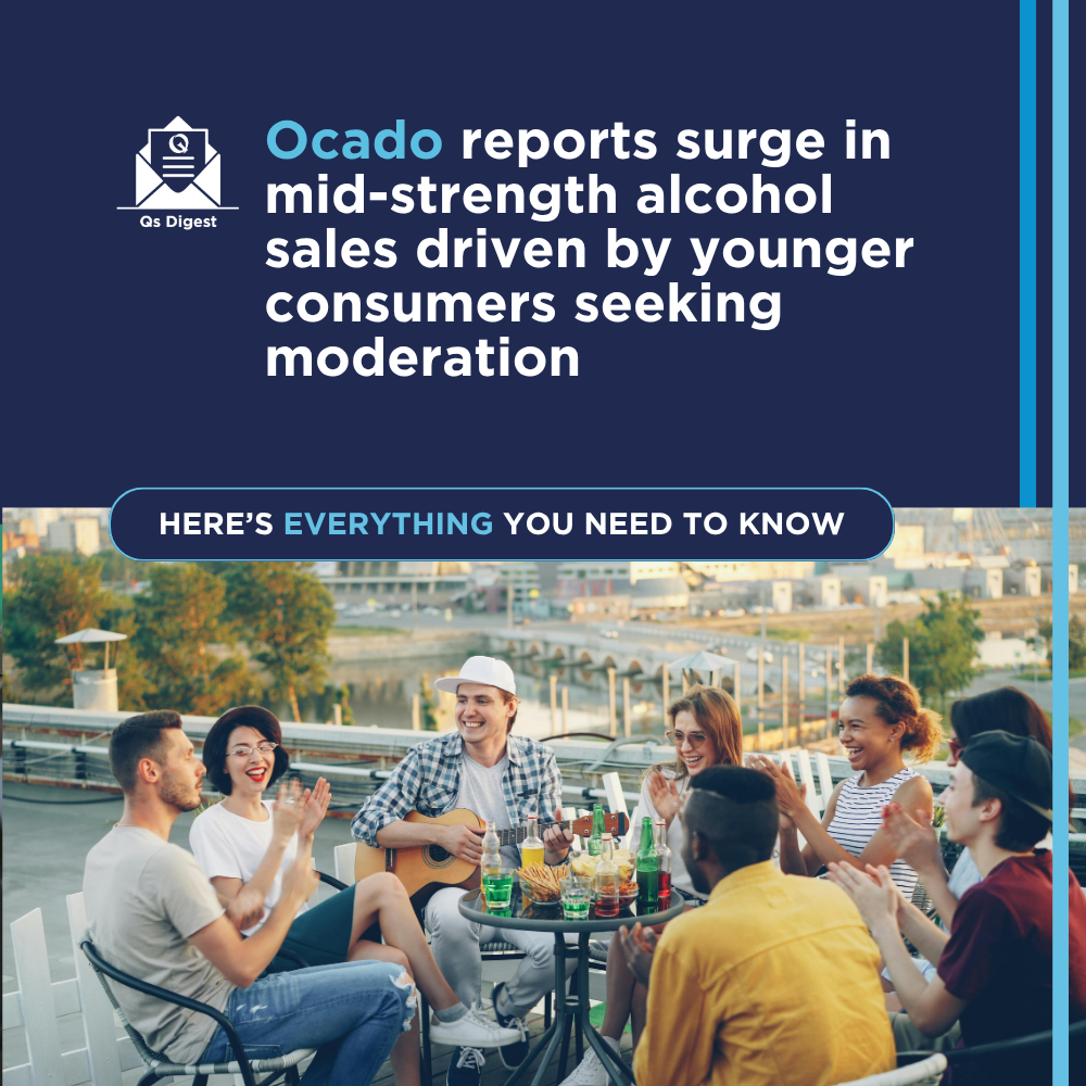 Ocado reports surge in mid-strength alcohol sales driven by younger consumers seeking moderation