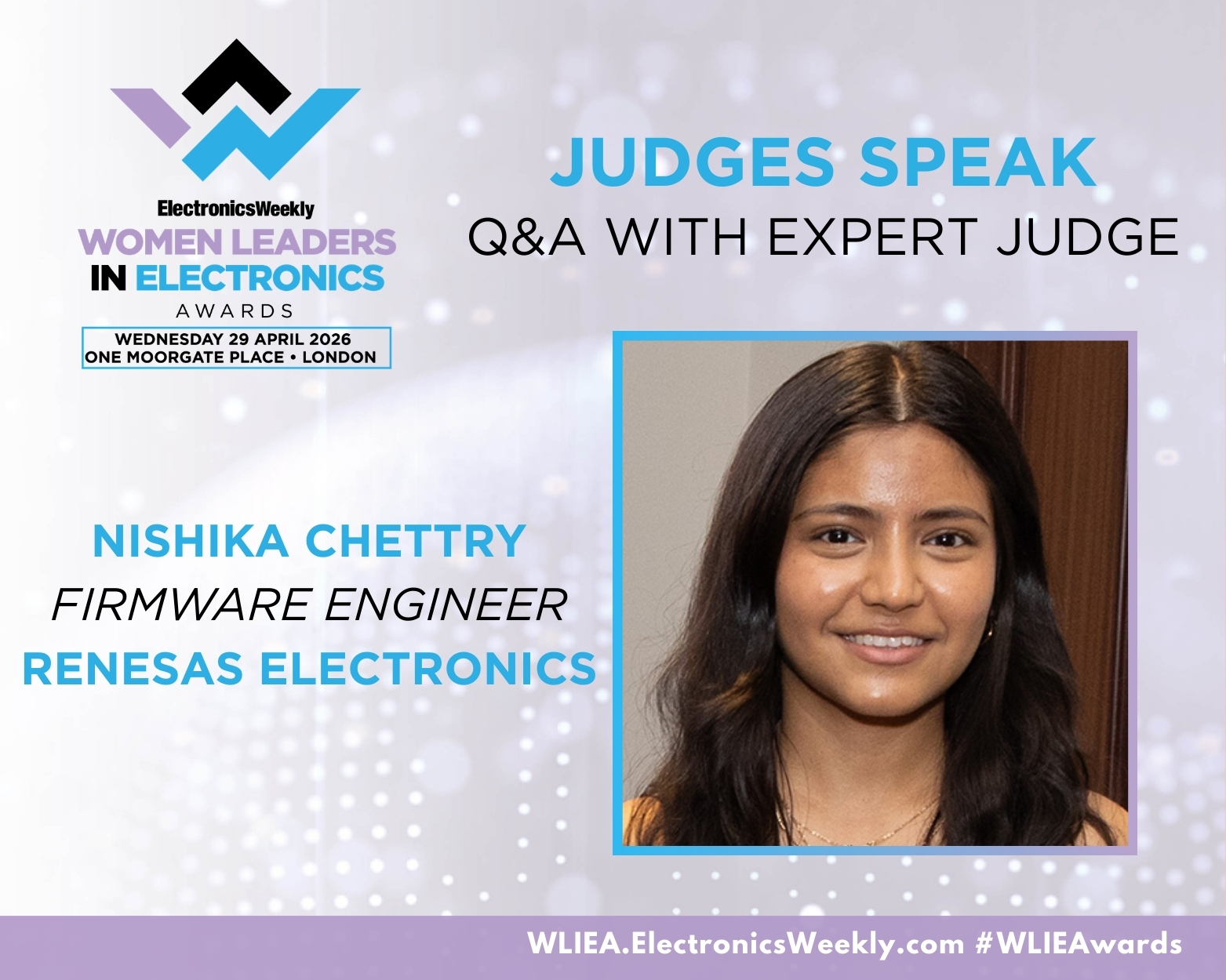 Q&A with Expert Judge: Nishika Chettry, Firmware Engineer, Renesas Electronics