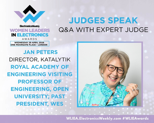 Q&A with Expert Judge: Jan Peters, Director, Katalytik Royal Academy of Engineering Visiting Professor of Engineering, Open University; Past President, WES