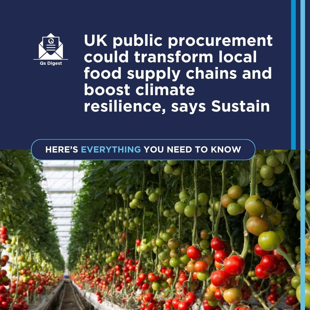 UK public procurement could transform local food supply chains and boost climate resilience, says Sustain