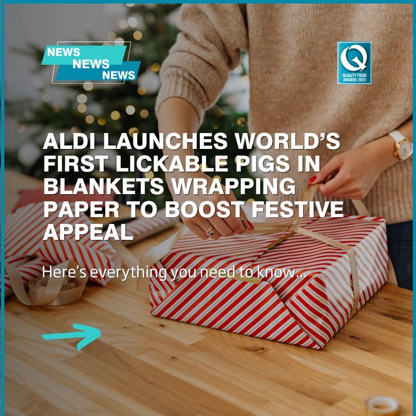 Aldi launches world’s first lickable pigs in blankets wrapping paper to boost festive appeal