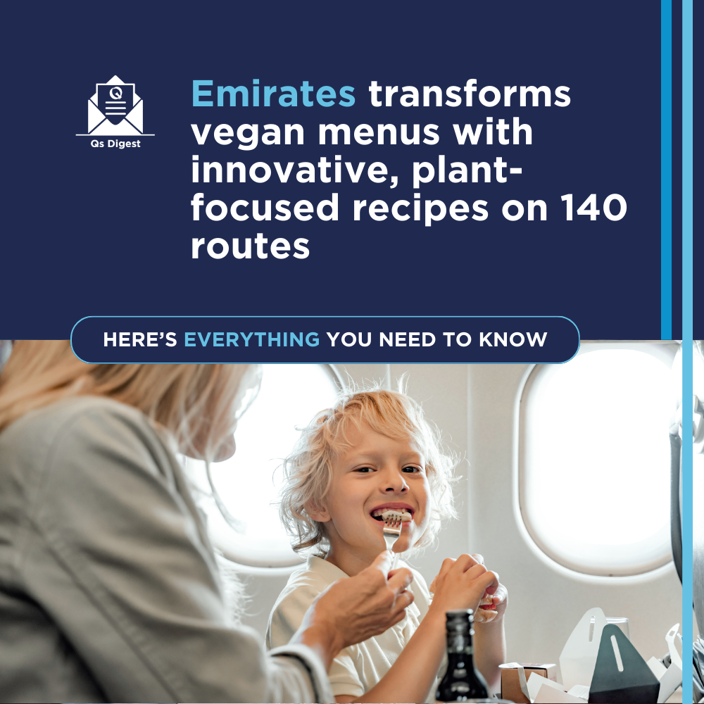 Emirates transforms vegan menus with innovative, plant-focused recipes on 140 routes