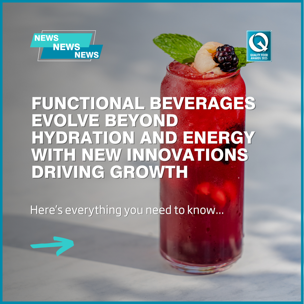 Functional beverages evolve beyond hydration and energy with new innovations driving growth
