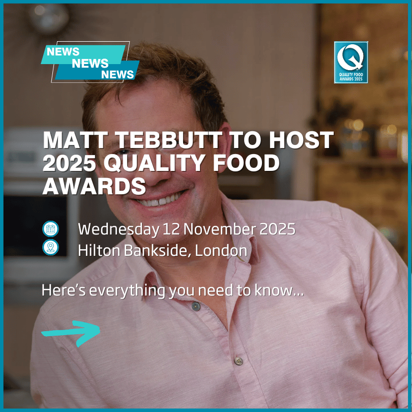 Matt Tebbutt to host the Quality Food Awards 2025