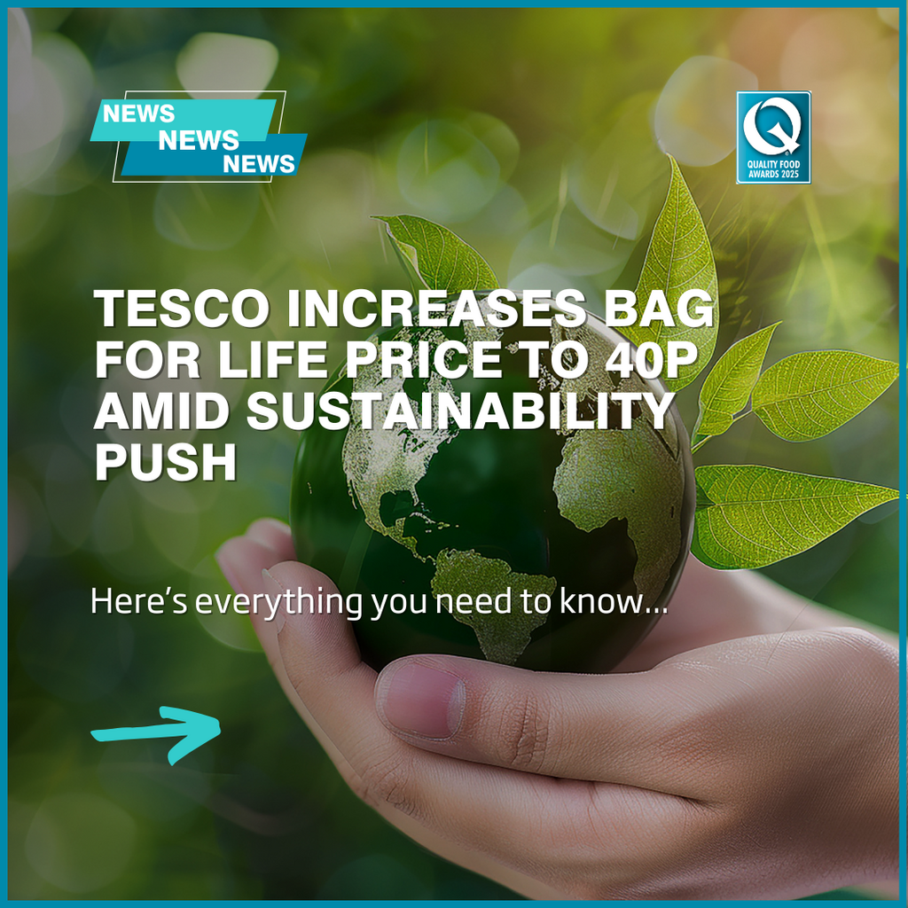 Tesco increases Bag for Life price to 40p amid sustainability push
