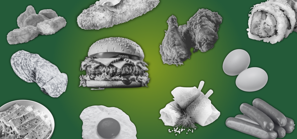 Pflanzliche Fleisch-, Fisch- & Ei-Alternativen