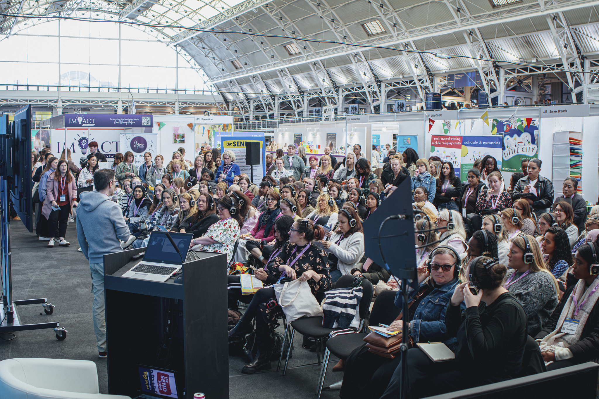 Early years professionals attending a session