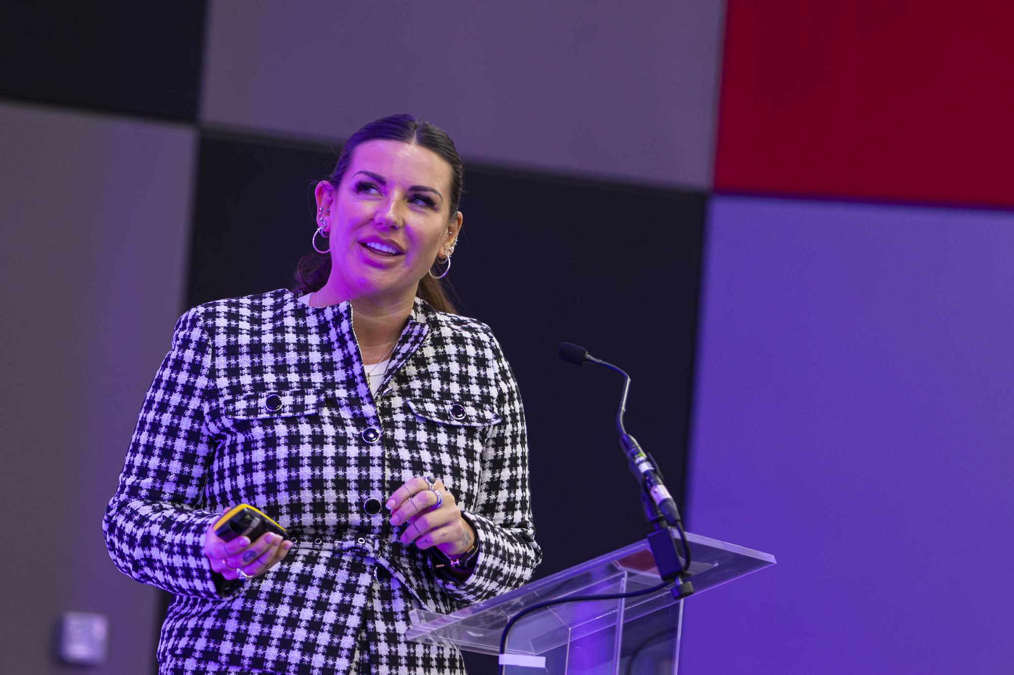 Speaker presenting at the Arenas Operators and Developers World Summit