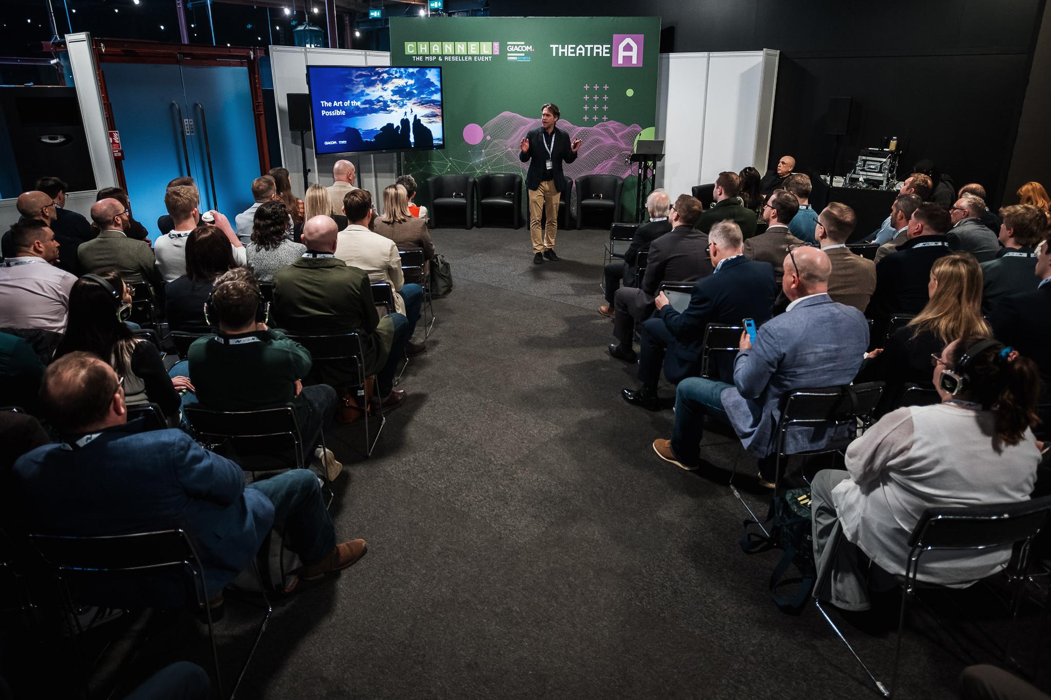 Audience attending a Channel Live theatre session