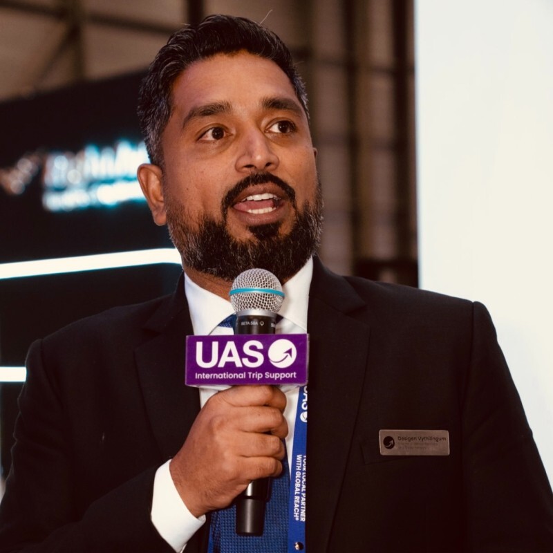 Desigen Vythilingum, UAS INTERNATIONAL TRIP SUPPORT