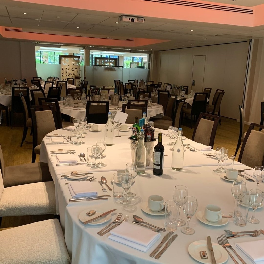 Dinner places set out