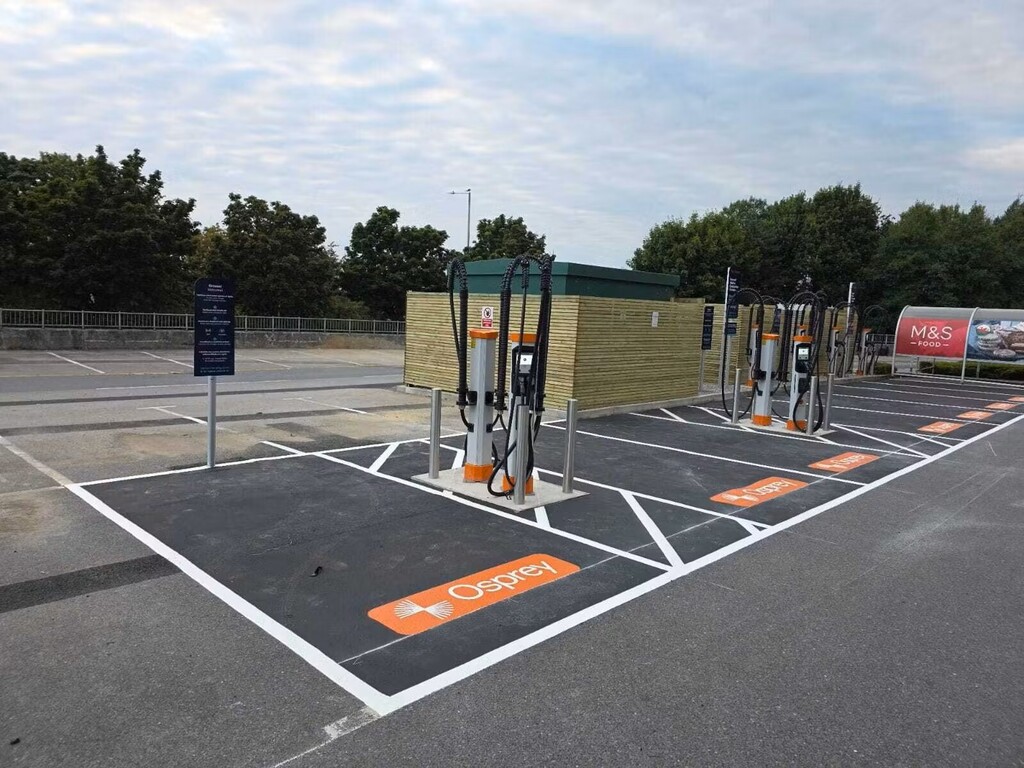 Osprey Charging Network opens 16 ultra-rapid EV chargers in South Wales
