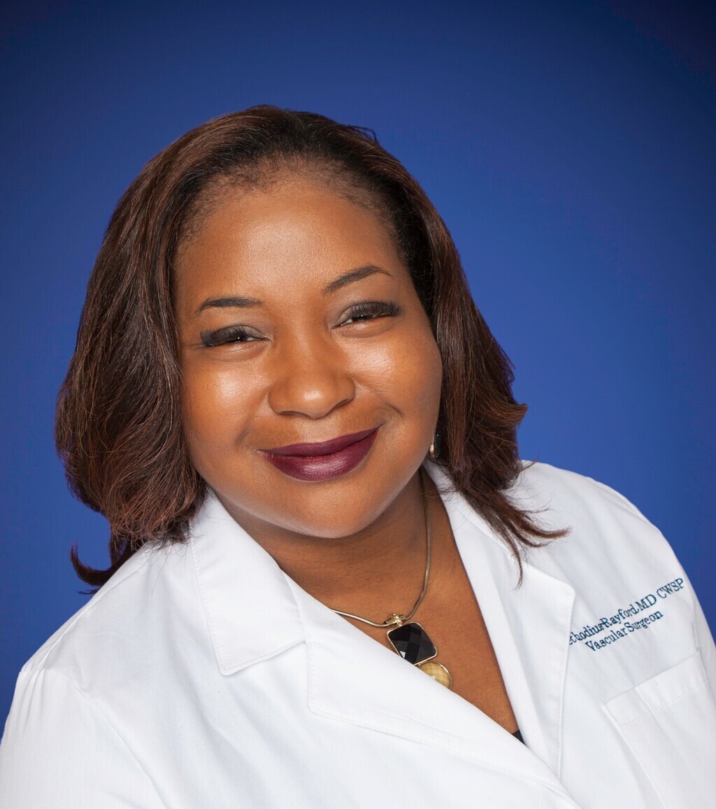 Walaya Methodius- Rayford, MD, MBA, RPVI, CWSP, CHWS, DAVBLM, FACCWS, FAPWCA, KC Medical Alpharetta, GA