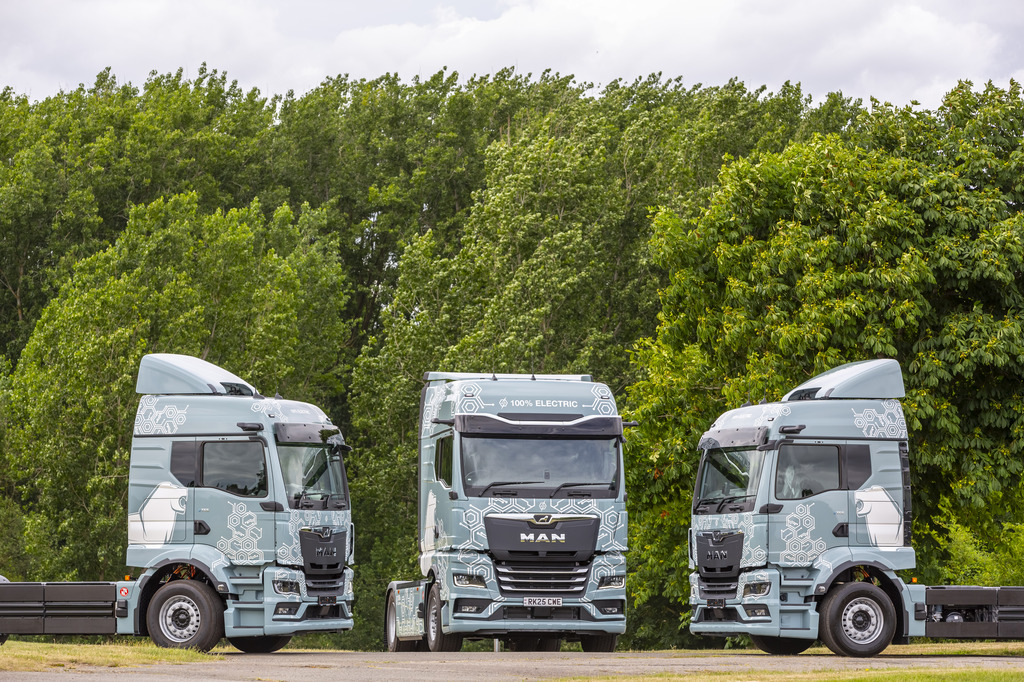 MAN Truck & Bus UK showcasing commercial vehicle excellence and sustainable drivetrain solutions at RTX Northern Ireland.