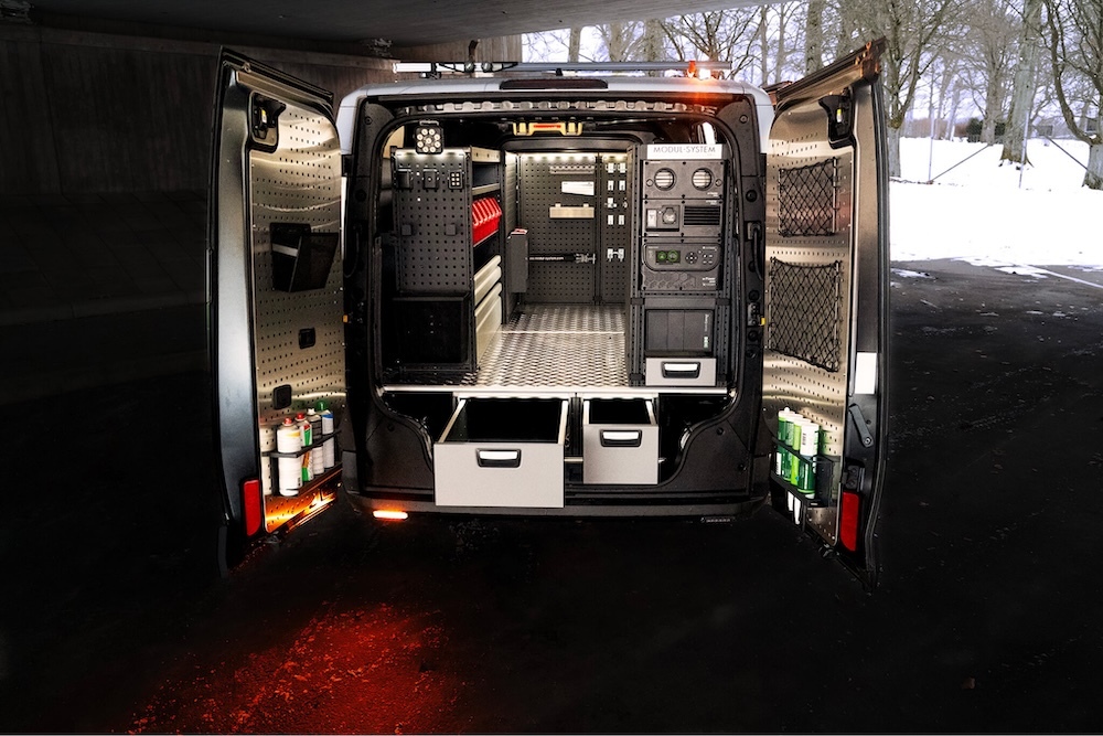 Modul-System to showcase drill-free van racking system