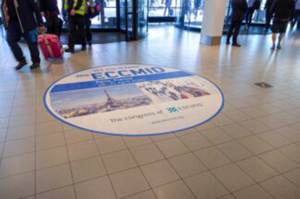 Floor tiles in the foyer or outside the venue