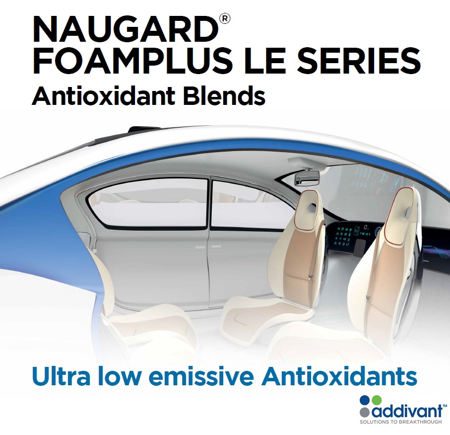 Addivant. Your first stop partner for our new FOAMPLUS low emissive antioxidants for automotive foams & polyurethanes.