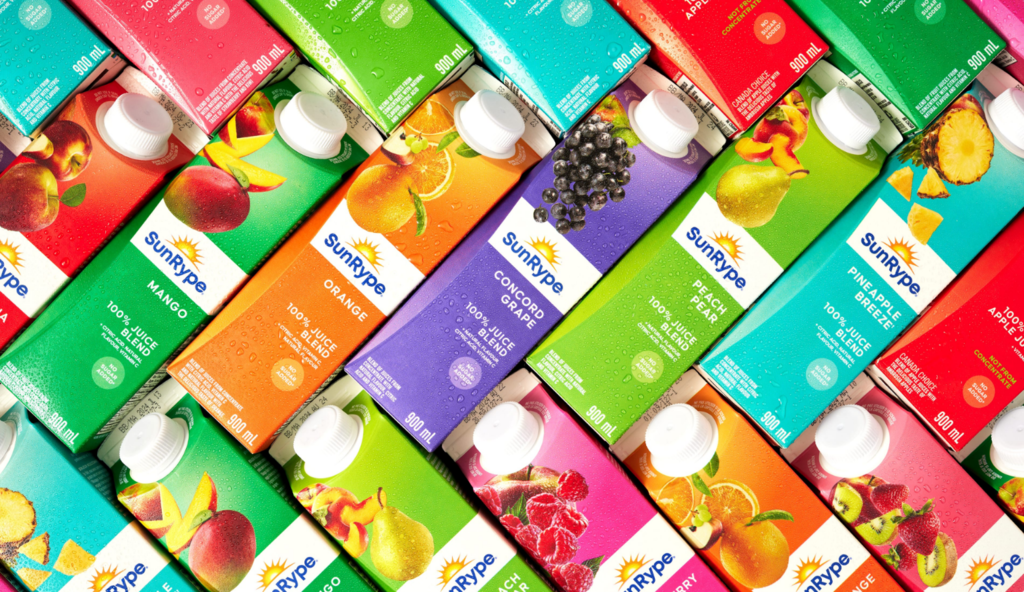 SunRype - Shine On's packaging design by Crew Marketing