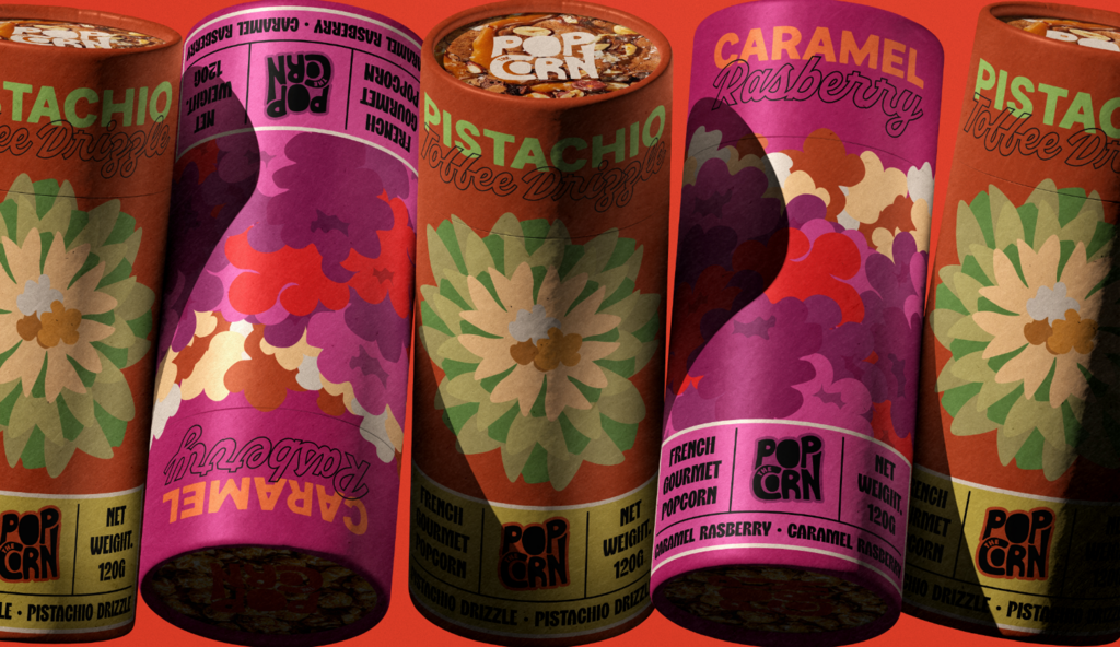 Pop the Corn packaging by Abu-Bakr Moolla