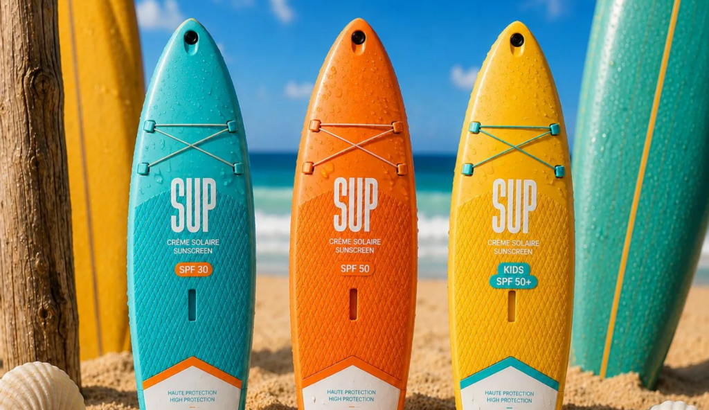 SUP — Sunscreen Packaging driven by motion