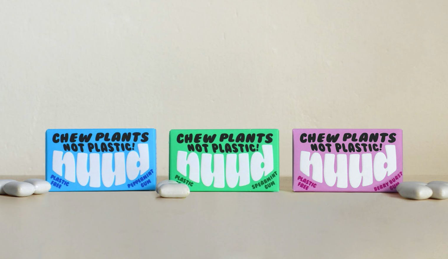 Biodegradable chewing gum Nuud