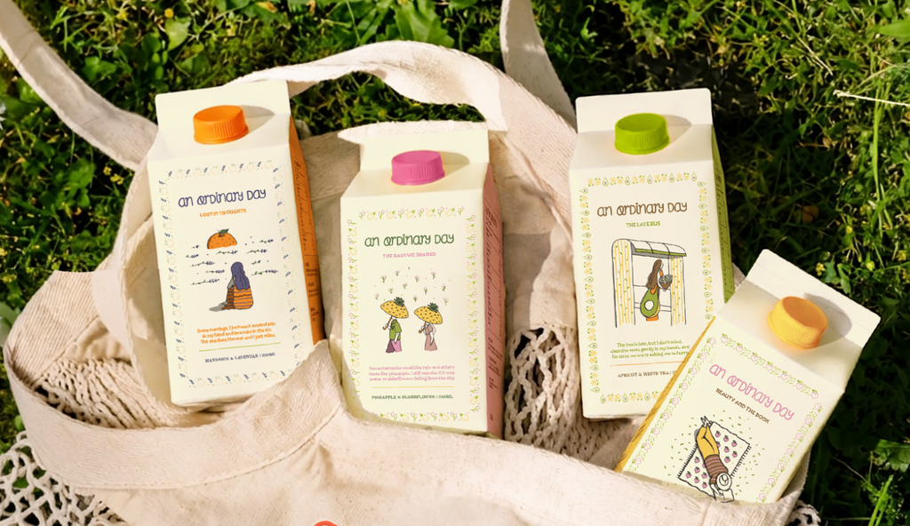 An Ordinary Day: drinks packaging by Shweta