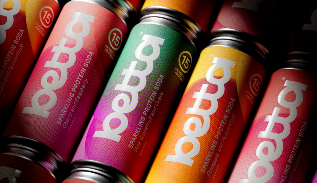 Betta Soda brand and packaging design by midday studio
