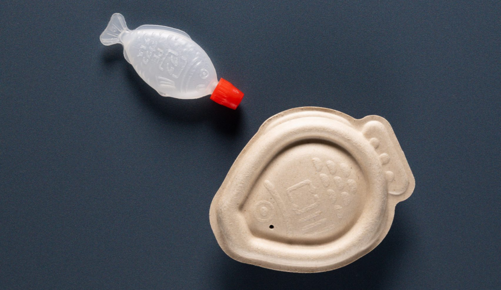 Holy Carp! Reinventing soy sauce packaging with a compostable, plastic-free design