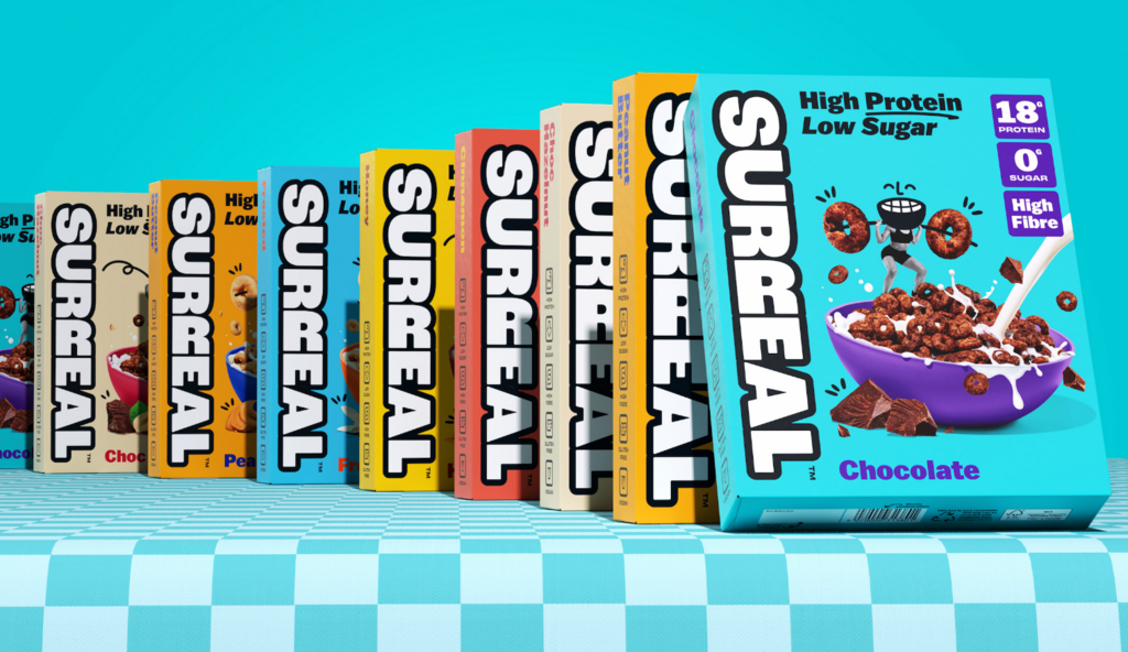 Surreal’s Been Working Out: Earthling Studio redesigns a cereal brand that doesn’t take itself too seriously