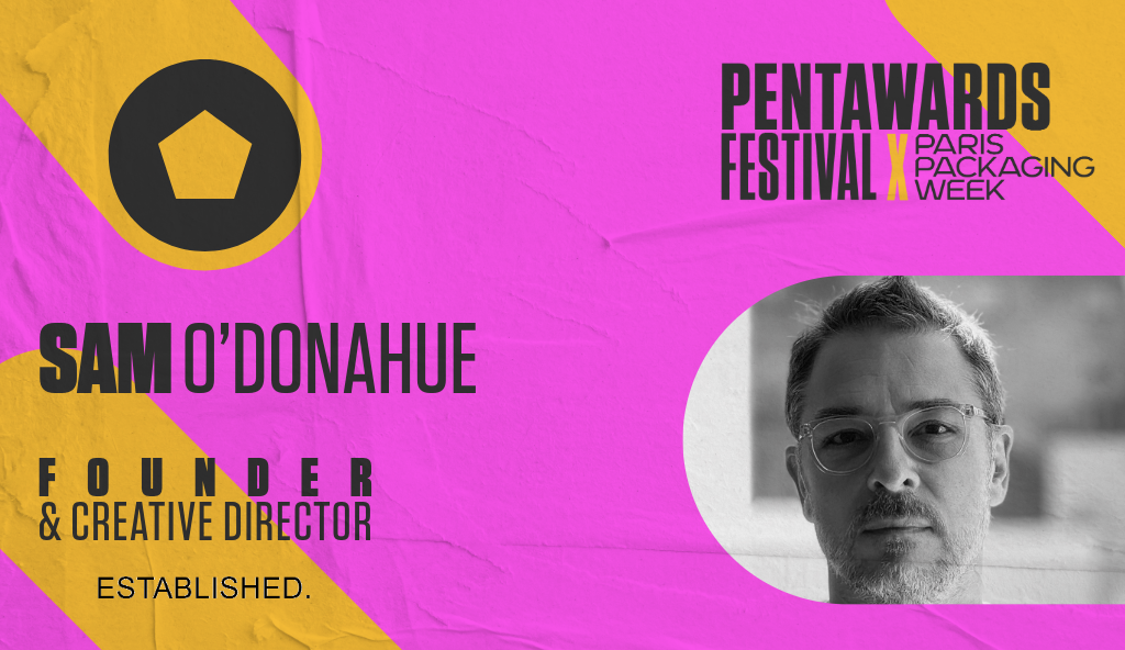 Sam O'Donahue, Founder & Creative Director of Established at the Pentawards Festival