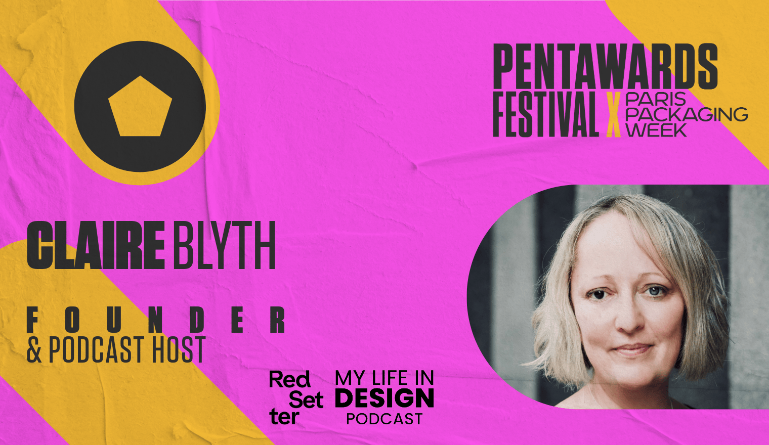 Auge Design x My Life in Design podcast live at the Pentawards Festival