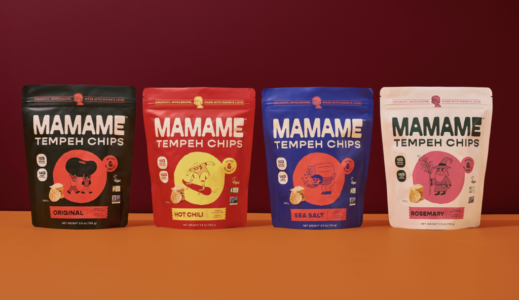 Mamame - Tempeh chips brand refresh by Steven Roberts
