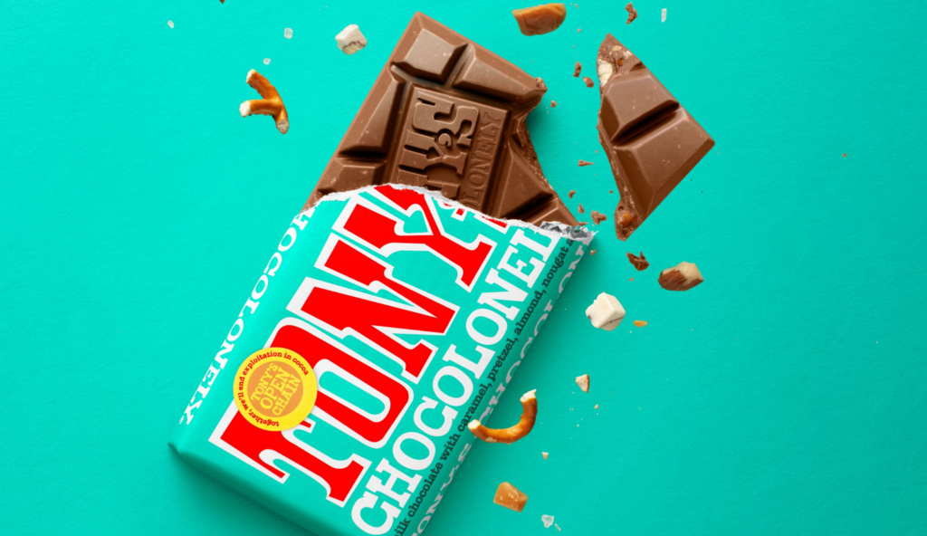Chuck Studios' new culinary identity for Tony's Chocolonely