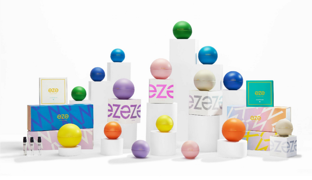 Eze Perfumes: packaging and branding for for Gen Z by Affogato Design