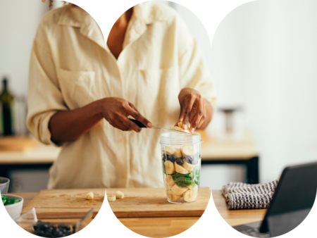 A Young Nutritionist at Home Drinking a Nutritious Smoothie