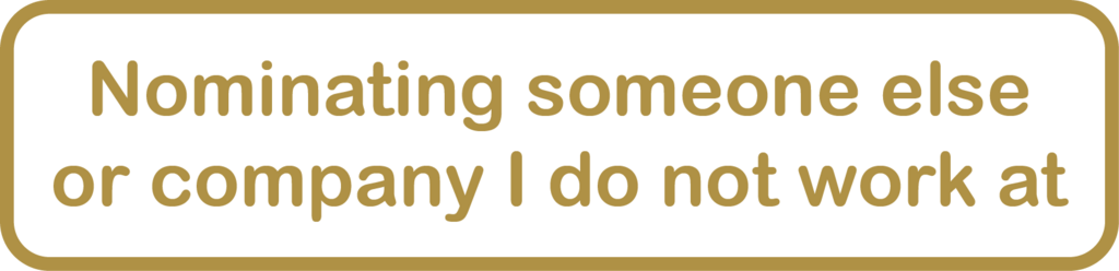 Nominate someone else