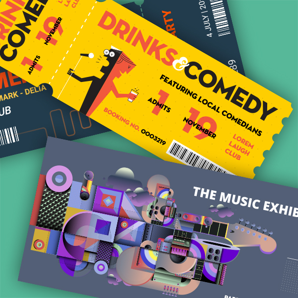 Design your own tickets in Evessio