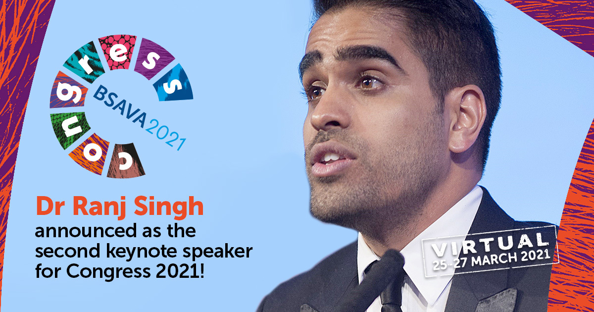 Dr Ranj brings practical wellbeing advice to BSAVA Virtual Congress